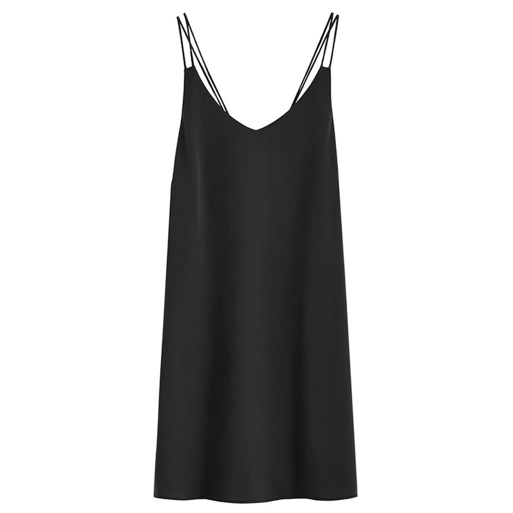 Tencel Tie-Back Short Dress